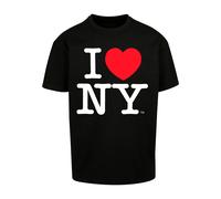 Merchcode Maglietta ' I Love NY' rosso sangue / nero / bianco Uomo Merchcode M