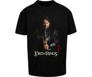 Merchcode Maglietta Il Signore degli Anelli Aragorn Oversize Tee MC1153 M Nero