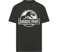 Merchcode Maglietta Jurassic Park Distressed Logo Oversize Tee MC1166 4XL Nero