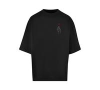 Merchcode Maglietta 'K Heart' rosso / nero / bianco Uomo Merchcode S rosso / nero / bianco