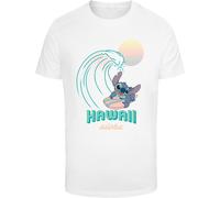 Merchcode Maglietta Lilo & Stitch Aloha Hawai Tee MC1245 XS Bianco