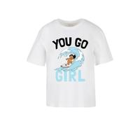 Merchcode Maglietta Lilo & Stitch You Go Girl Tee MC1241 L Bianco