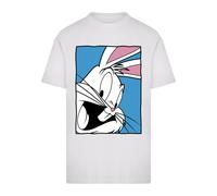 Merchcode Maglietta 'Looney Tunes Bugs Bunny Funny Face 2.0' blu / rosa / bianco / offwhite Uomo Merchcode S