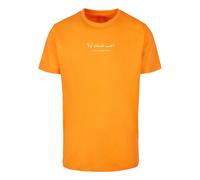 Merchcode Maglietta 'Love Yourself First' arancione / bianco Uomo Merchcode XXL arancione / bianco