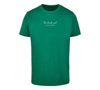 Merchcode Maglietta 'Love Yourself First' verde / bianco Uomo Merchcode XXL verde / bianco