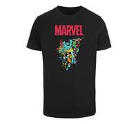 Merchcode Maglietta 'Marvel Universe Avengers Pop Group' turchese / verde / rosso / nero Uomo Merchcode XS