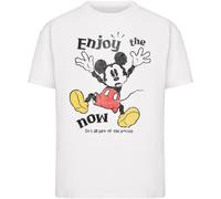 Merchcode Maglietta Mickey Mouse Enjoy The Now Tee MC1272 XL Bianco