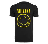 Merchcode Maglietta 'Nirvana' giallo / nero Uomo - Abbigliamento - Maglie e T-shirt - T-shirt Merchcode L