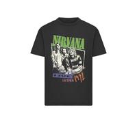 Merchcode Maglietta 'Nirvana UK Tour' verde / arancione / nero / bianco Uomo - Abbigliamento - Maglie e T-shirt - T-shirt Merchcode L