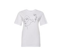 Merchcode Maglietta 'One Line' nero / bianco Donna Merchcode S nero / bianco
