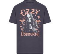 Merchcode Maglietta Ozzy Osbourne Pink Bat MP501328 M Blu