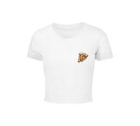 Merchcode Maglietta 'Pizza Comic' giallo oro / verde / rosso / bianco Donna Merchcode L