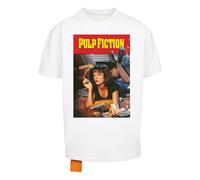 Merchcode Maglietta 'Pulp Fiction Poster' marrone chiaro / rosso sangue / nero / bianco, Taglia XS