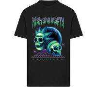 Merchcode Maglietta Rick & Morty Skull Tee MC1076 XL Nero