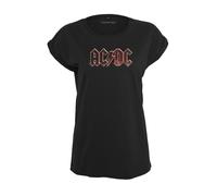 Merchcode Ladies AC/DC Voltage Tee T-Shirt, Black, S Donna
