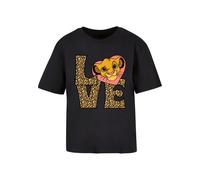 Merchcode Maglietta 'Simba Love' beige / marrone / rosa chiaro / nero Donna Merchcode XXXL