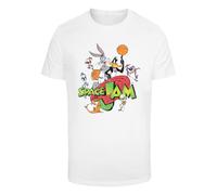 Merchcode Maglietta 'Space Jam Team' verde / arancione / nero / bianco Uomo Merchcode XS