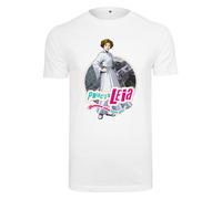 Merchcode Maglietta 'Star Wars Leia' colori misti / bianco Uomo Merchcode XXL