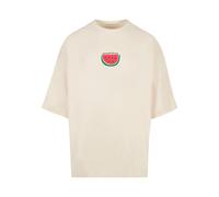 Merchcode Maglietta 'Summer - Summertime' beige chiaro / verde / rosso Uomo Merchcode XXL beige chiaro / verde / rosso