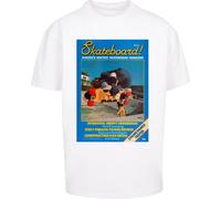 Merchcode Maglietta The Skateboard Magazine Cover No 8 Oversize Tee MC1033 XXL Bianco