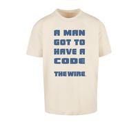 Merchcode Maglietta 'The Wire A Man' beige chiaro / marino Uomo - Abbigliamento - Taglie comode - Maglie e T-shirt Merchcode XL