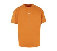 Merchcode Maglietta 'Think Different' arancione / bianco Uomo - Abbigliamento - Taglie comode - Maglie e T-shirt Merchcode 4XL