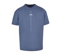 Merchcode Maglietta 'Think Different' blu / blu colomba Uomo - Abbigliamento - Taglie comode - Maglie e T-shirt Merchcode XL