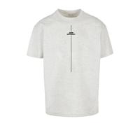 Merchcode Mp0006978-think Different Heavy Oversized Tee T-Shirt, Grigio Chiaro, XS Uomo