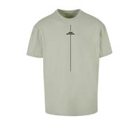 Merchcode Mp0006978-think Different Heavy Oversized Tee T-Shirt, Salvia Morbida, XS Uomo