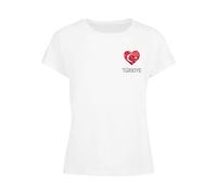 Merchcode Maglietta 'Turkey' rosso rubino / bianco Donna - Abbigliamento - Taglie comode - Maglie e top - Maglie e T-shirt Merchcode XL