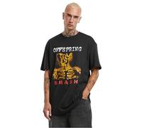 Merchcode Mc1028-offspring Smash Oversize Tee T-Shirt, Nero, M Uomo