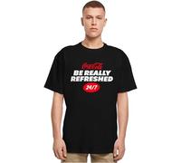 Merchcode Coca Cola Tee rinfrescata Oversize MC1054 L Nero