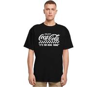 Merchcode Mc1058-coca Cola Enjoy Coke Oversize Tee T-Shirt, Nero, L Uomo