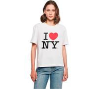 Merchcode T-shirt Mc1086 Ladies I Love NY Bianco 3XL Donna