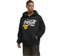 MERCHCODE Mc1112-coca Cola Refreshed Oversize Hoodie Felpa con Cappuccio, Nero, S Uomo