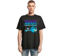 MERCHCODE Mc1179-a Space Odyssey Spaceship Oversize Tee T-Shirt, Nero, XS Uomo