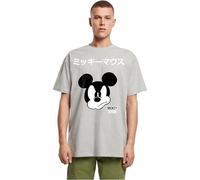 MERCHCODE Mc1525-mickey Mouse - Maglietta da Uomo, Oversize Giapponese, Confezione da 1, Grigio., XL