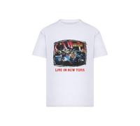 MERCHCODE Mc1721-nirvana Live in New York - Maglietta da Uomo Loose Tee (Confezione da 1), Bianco, S