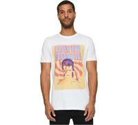 Merchcode Mc868-david Bowie Star Dust Tee T-Shirt, Bianco, S Uomo