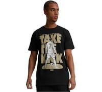 Merchcode Mc876-footballs Coming Home Take The Kick Tee T-Shirt, Nero, XXXXL Uomo