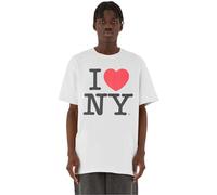 Merchcode Mc933-i Love NY Oversize Tee T-Shirt, Bianco, XS Uomo
