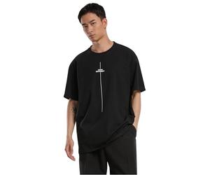 Merchcode Mp0006978-think Different Heavy Oversized Tee T-Shirt, Nero, S Uomo