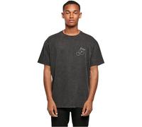 Merchcode Mp0007524-cherry Acid Washed Oversize Tee T-Shirt, Nero, XS Uomo