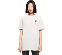 Merchcode Mp0008451-ladies Love in The Air Oversized Boyfriend Tee T-Shirt, Bianco, XS Donna