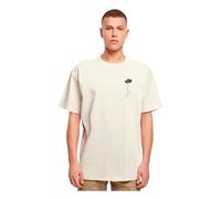 Mc Clothes Love In The Air Heavy Oversized Short Sleeve T-shirt Beige S Uomo