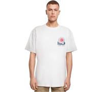 MERCHCODE Mp0008528-sunset Charm Oversized T-Shirt, Bianco, XL Uomo