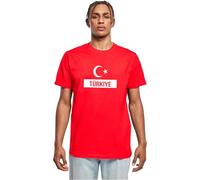 MERCHCODE Mp0008683-merchcode Football-Turkey T-Shirt 2, Rosso City, XS Uomo