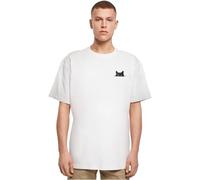 Merchcode Mp0008980-halloween-Cat Tee T-Shirt, Bianco, S Uomo