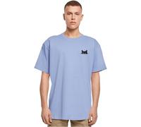 Merchcode Mp0008980-halloween-Cat Tee T-Shirt, Blu Viola, L Uomo