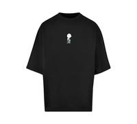 Merchcode Mp5000479-peanuts-Charlie Brown Huge Tee T-Shirt, Nero, S Uomo